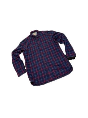 L.L. Bean Men's Medium Slightly Fitted Plaid Tencel Cotton Shirt - M
